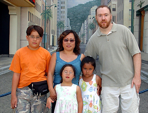 Robert Stanek and his family