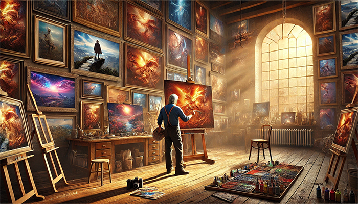 William Robert Stanek Digital Painting - Artistic Hero 1